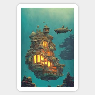 Cozy Home Under the Sea Sticker